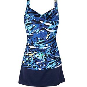 JINXUEER  Plus Size Tankini 2 pc Swimwear